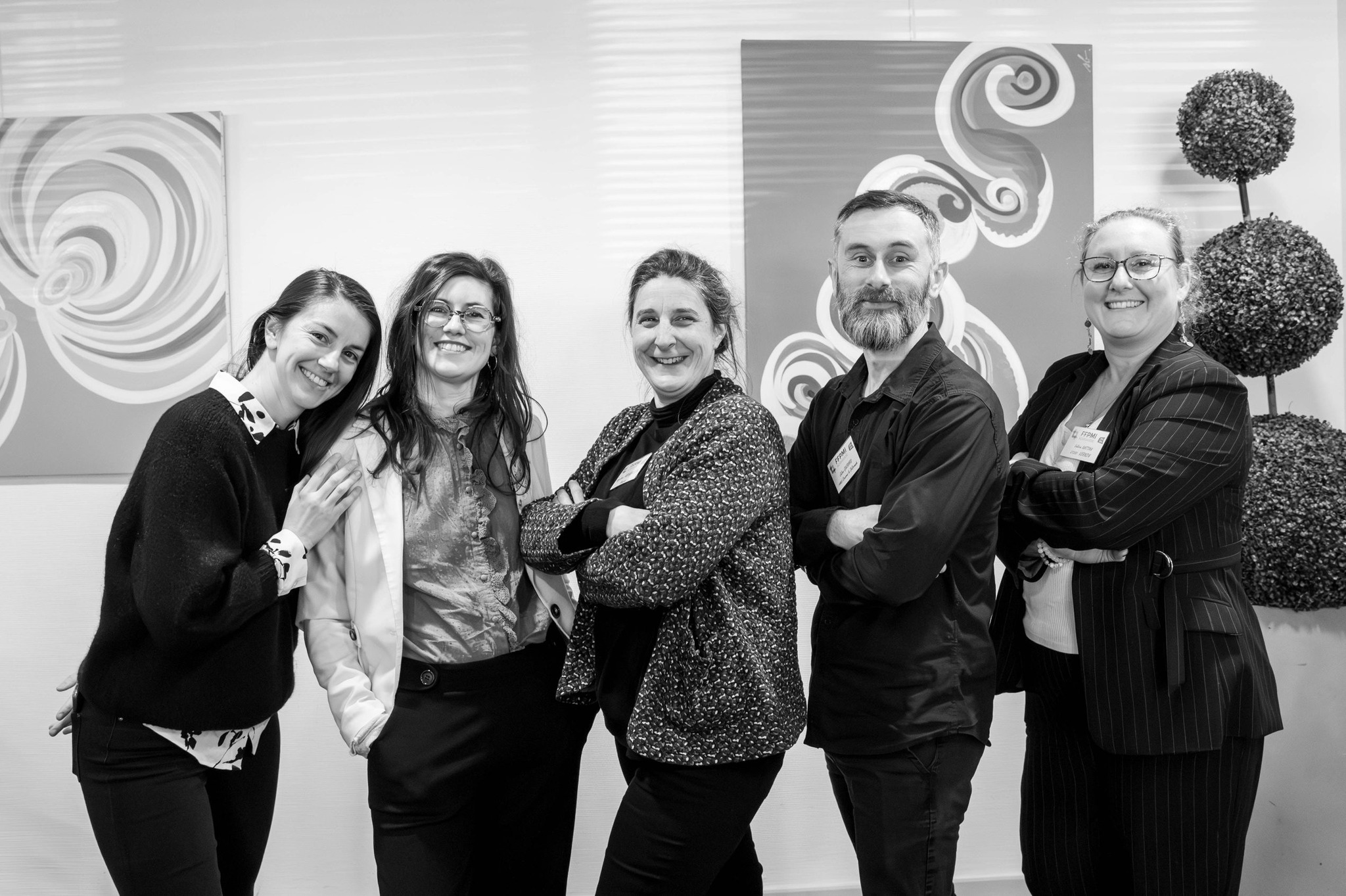 Pauline, Sylvie, Angélique, Julien et Valérie