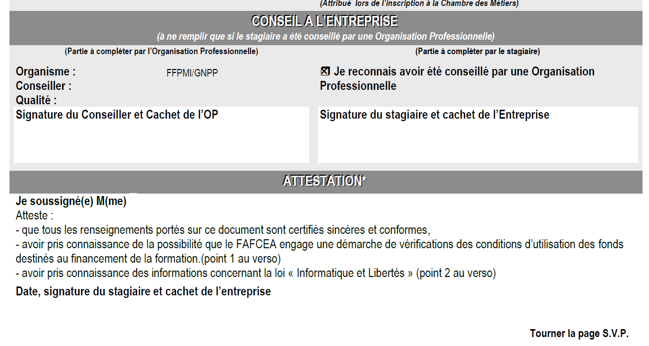 Le bloc concerné dans votre DPC 