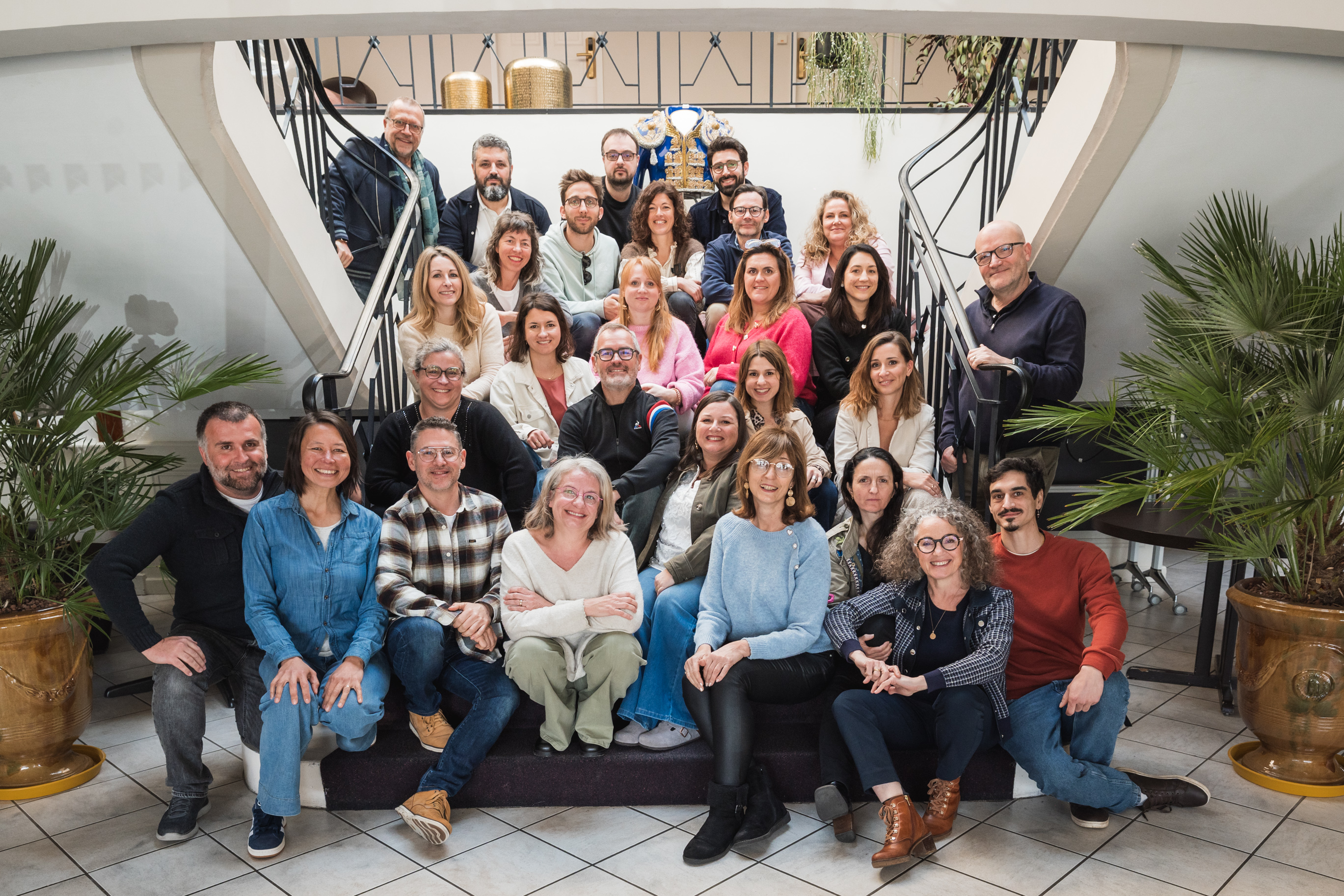Photo de groupe lors de l'Assemblée Générale 2026 de la FFPMI Landes (40-64) © Komcebo - Mathieu Mengaillou