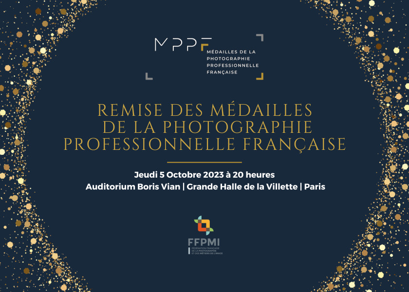 La remise des Médailles de la Photographie Professionnelle Française 2023 aura lieu le jeudi 5 octobre à Paris